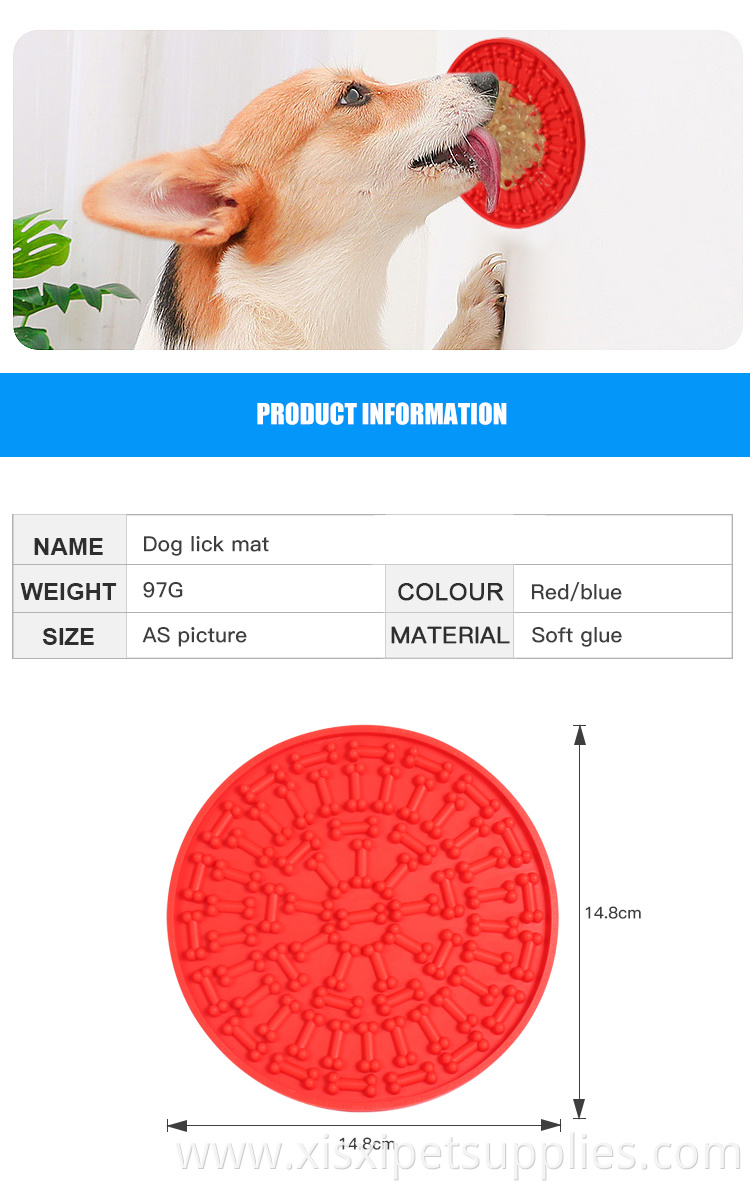 Factory Wholesale Dog Lick Pad Silicone Pet Dog Lick Mat With Suction Cup